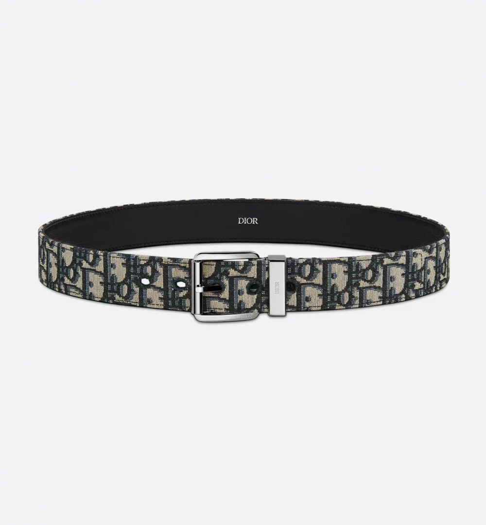 Dior Belt Oblique Beige/Black